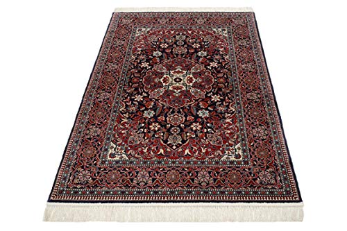 Nain Trading China Keshan Seide 165x112 Orientteppich Teppich Beige/Rosa Handgeknüpft China